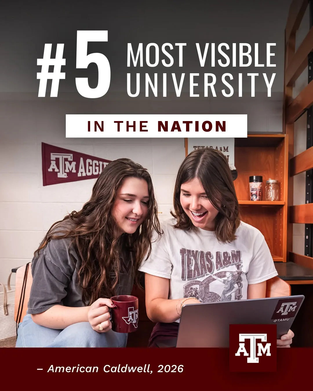 Tomorrow, college applications open. Texas A&M is now the No. 5 most visible university in the U.S. according to @AmericanCaldwell. A degree the world recognizes? That matters.
Read more at the link in our bio.
#TAMU #AggieImpact